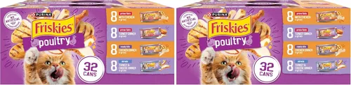 Miniatura 12 de Purina Friskies - Paquete variado de alimentos húmedos en salsa para gatos, trituraciones de aves de corral, trozos de carne y filetes Prime