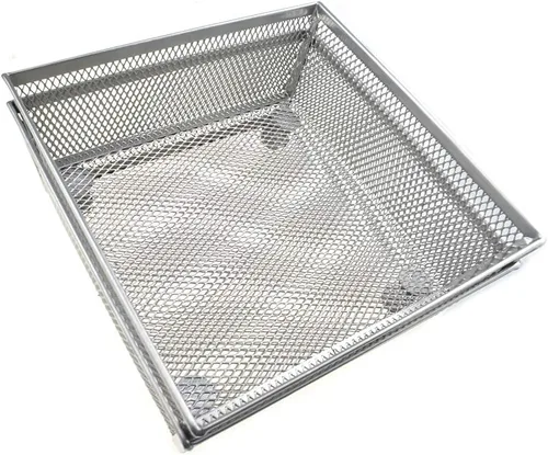 Miniatura 15 de HAHIYO Soporte de malla apilable con clip de 2.2 pulgadas de altura, paquete de 2 contenedores resistentes para clips de papel negro para cajón