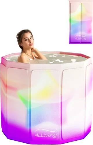 Bañera portátil para adultos, bañera plegable plegable para adultos, ducha de adultos, baño caliente, spa, bañera profunda independiente para