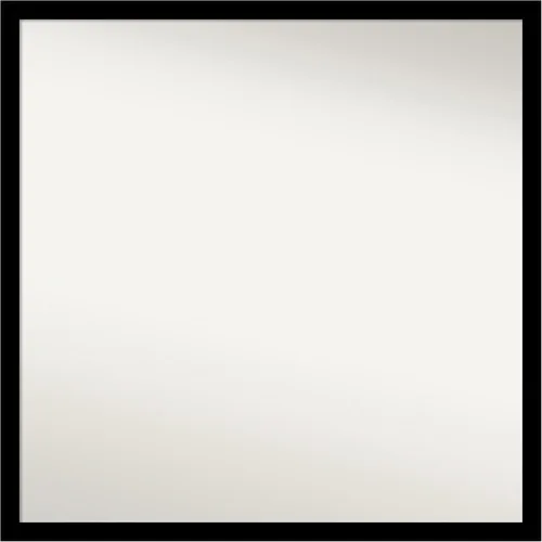 Amanti Art Espejo personalizado, espejo negro de galería, espejo de pared o espejo de tocador de baño sobre el fregadero (21 x 21 pulgadas), espejo