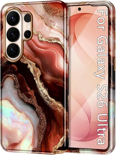 Miniatura 64 de Btscase para Samsung Galaxy S25, [Probado contra caídas de grado militar] Funda protectora de diseño de patrón de mármol, resistente, delgada