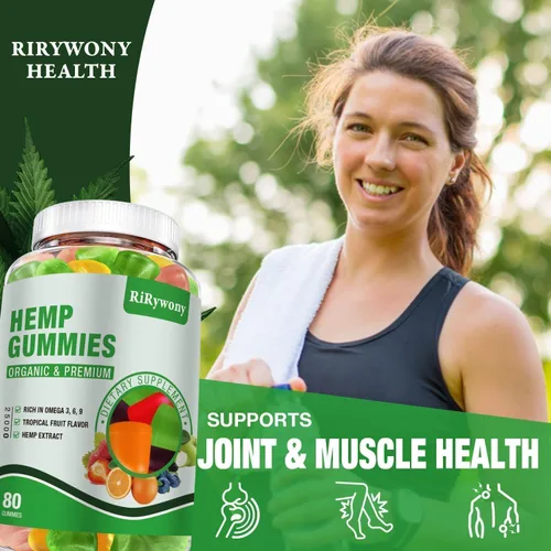 Miniatura 4 de 3 Packs Hemp Gummies for Sleep, Pain, Anxiety Relaxation and Peace, High Potency Edible Gummies Extra Strength Organic Hemp Oil Extract Vegan Bear