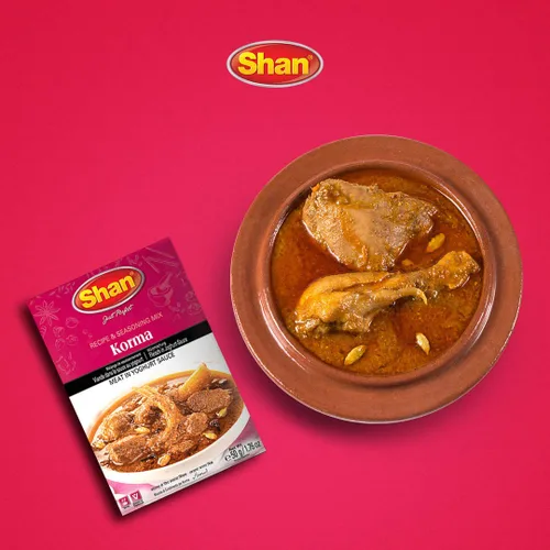 Miniatura 6 de Shan Korma Recipe and Seasoning Mix 1.76 oz (50g) - Spice Powder for Traditional Meat in Yogurt Sauce - Suitable for Vegetarians - Airtight Bag in a