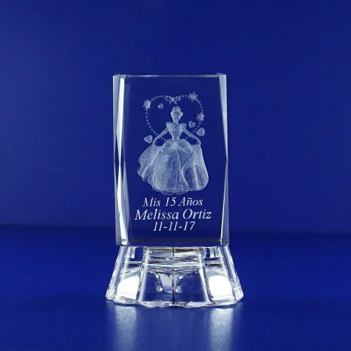 Miniatura 7 de Quinceañera Princess (12 PCS) Mis XV Años Mis Membrillo años Mis 15 años Dulce 16 Personalizar Grabado Láser Personalizado Grabado Cristal Favores