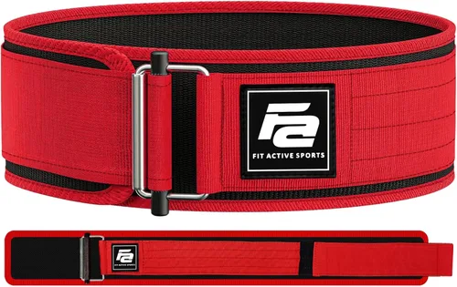 Miniatura 9 de Fit Active Sports Cinturón de levantamiento de pesas autobloqueante Cinturón de levantamiento de pesas premium para entrenamiento cruzado, Negro