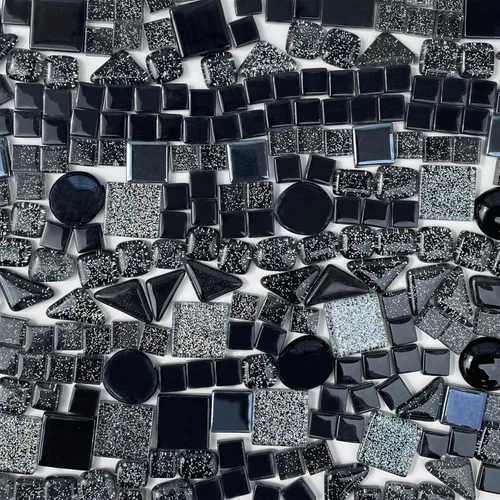 Miniatura 21 de LITMIND 1.1LB Azulejos de Mosaico de Cristal Irregular de Colores Surtidos - Perfectos para Manualidades Artísticas, Proyectos de Creación de Mezcla