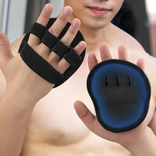 Miniatura 5 de Guantes de gimnasio para levantamiento de pesas, almohadilla de agarre de entrenamiento para hombre y mujer, fitness, levantamiento de pesas