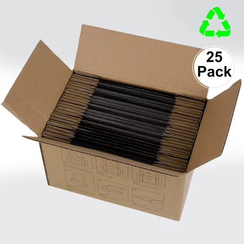 Miniatura 6 de Cajas de envío de 6x4x2 pulgadas, paquete de 25, cajas de embalaje de cartón corrugado para pequeñas empresas, negras