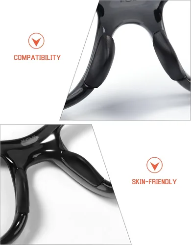 Miniatura 3 de Bwake Almohadillas de nariz de repuesto de tamaño estándar para gafas Oakley CrosslinkCrosslink Sweep Pitch - Negro
