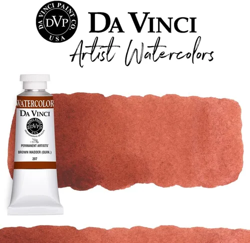 Miniatura 92 de DA VINCI PAINTS Pintura Acuarela Profesional para Artistas, Alizarin Crimson (Quinacridone), 37ml Índigo
