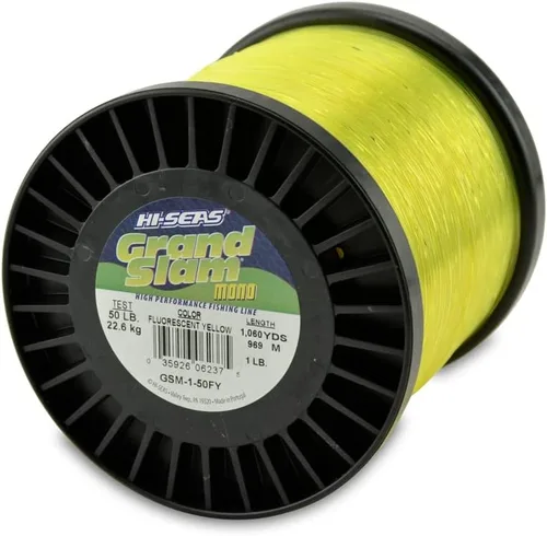 Miniatura 28 de Sedal de Pesca de Monofilamento HI-SEAS Grand Slam - Fuerte y Resistente a la Abrasión en Transparente, Rosa, Verde, Azul Ahumado, Amarillo