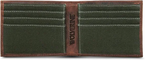 Miniatura 48 de WOLVERINE Billetera plegable de lona/cuero para hombre