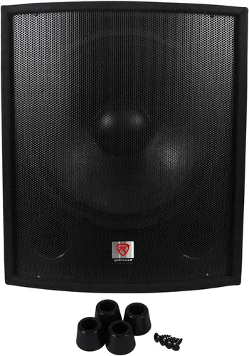 Miniatura 9 de Rockville SBG1184 - Subwoofer pasivo de 18 pulgadas, 1000W, 4 ohmios, 500W RMS, 750W de programa, gabinete MDF de doble puerto, montaje en poste