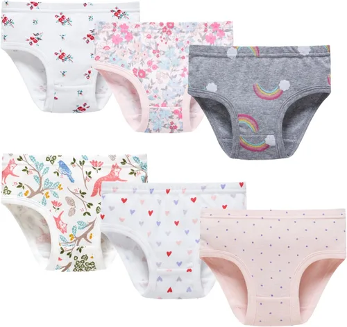 Miniatura 3 de Boboking - Ropa interior de algodón suave para niñas pequeñas, bombachas
