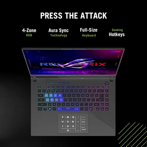 Miniatura 6 de ASUS ROG Strix G16 - Laptop para juegos, AMD Ryzen 9-9955HX, 16 GB DDR5 RAM, 1 TB PCIe SSD, pantalla 2K de 16 pulgadas, Nvidia G-Force RTX 5050