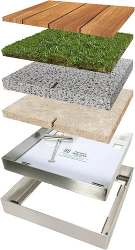 Miniatura 5 de HIDE Kit de cubierta de tapa de espumadera de piscina de lujo, tapa oculta de lujo de 12 pulgadas