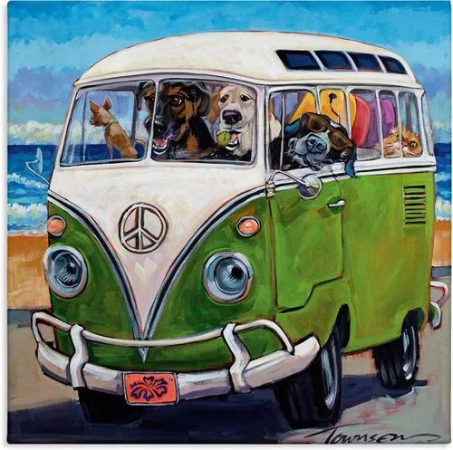 Miniatura 20 de Stupell Industries Lienzo de retrato abstracto de perro por Irena Orlov