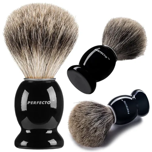 Miniatura 9 de Perfecto Brocha de afeitar de cerdas sintéticas para hombres, diseñada para el mejor afeitado de tu vida. Brocha de afeitar para afeitado húmedo