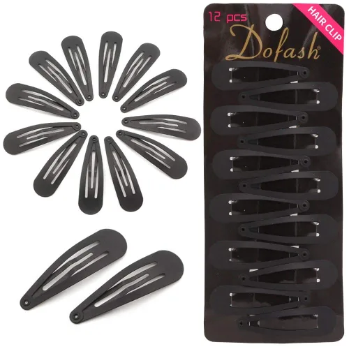 Miniatura 6 de Dofash 12 pinzas para el pelo a presión para mujer, antideslizantes y de metal, clips pequeños de 2.0 in de 2 pulgadas para cabello fino y fino
