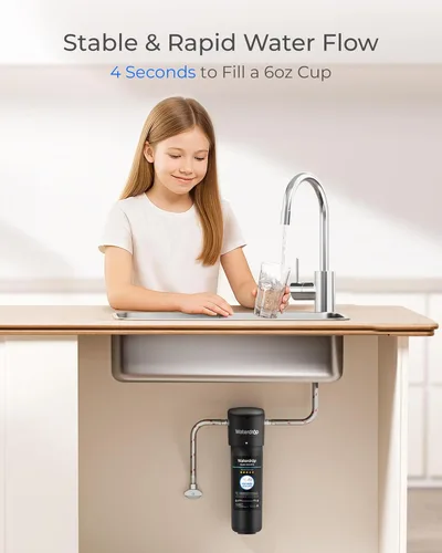 Miniatura 7 de Waterdrop RF10 - Cartucho de filtro de repuesto para filtro de agua debajo del fregadero 10UA/10UB, reduce PFAS, PFOA/PFOS, plomo, cloro, mal sabor