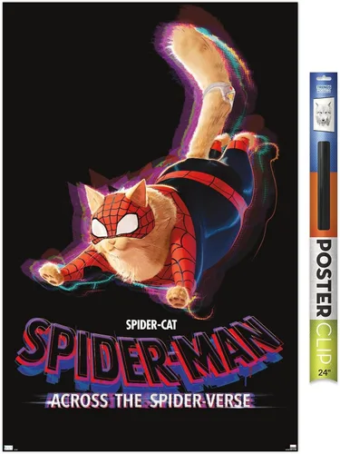 Miniatura 17 de Marvel Spider-Man: Across The Spider-Verse - Póster de pared de una hoja de Spider-Cat, 22.4 pulgadas de largo x 14.7 pulgadas de ancho, paquete