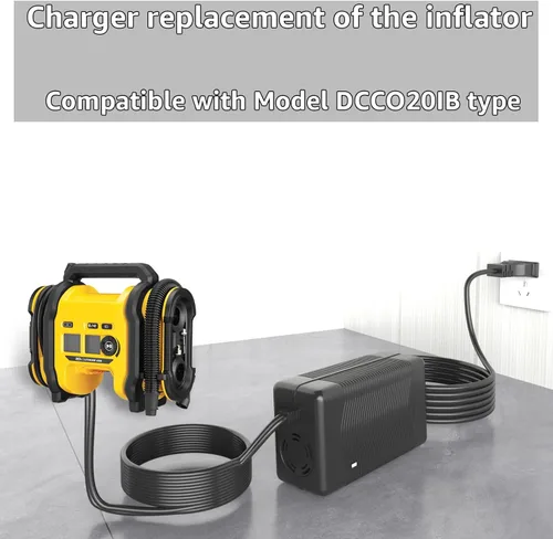 Miniatura 4 de Cargador de 13.8V N557514 para fuente de alimentación de inflador DeWalt DCC020IB. Reemplazo para inflador DeWalt 20V inflador de neumáticos