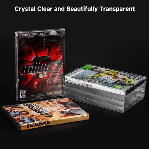 Miniatura 3 de Paquete de 15 fundas protectoras de videojuegos Funda protectora para Gamecube, Xbox, PS2, Wii U y DVD Material PET Transparente Fuerte