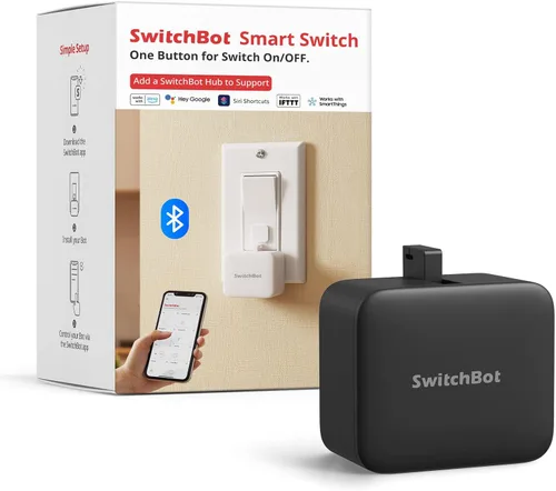 Miniatura 15 de Switchbot Empujador de botón de interruptor inteligente (Bluetooth): Fingerbot para interruptor basculante/botones unidireccionales, control
