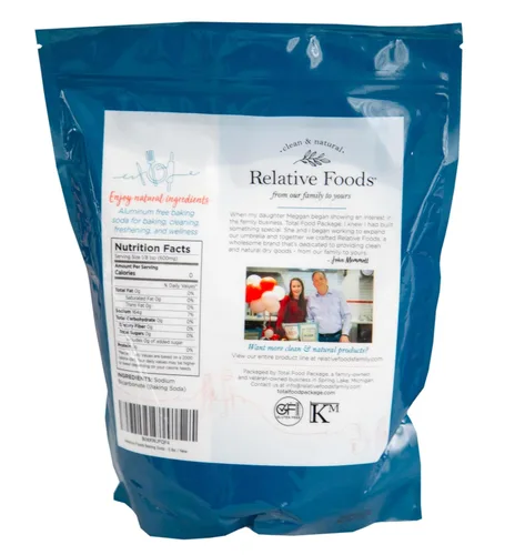 Miniatura 2 de Relative Foods Bicarbonato de sodio para cocinar, limpiar y más - Mezcla de bicarbonato de sodio sin gluten sin conservantes - Bicarbonato de sodio