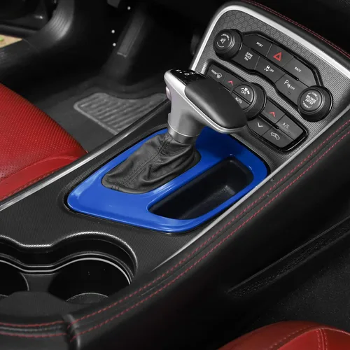 Miniatura 6 de Voodonala para Dodge Challenger 2015-2023, cubiertas de panel de cambio de marchas centrales, decoración, accesorios de recorte para Dodge