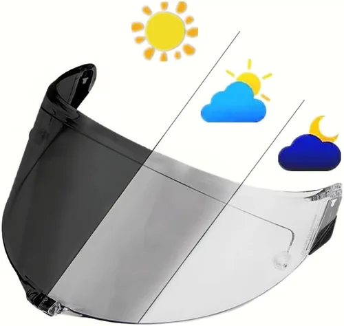 Miniatura 8 de BSTOP PISTA GP RR - Visera de casco para AGV PISTA GP R, PISTA GP RR, CORSA R Visera Casco Moto (Revo IceBlue-uso solo día)
