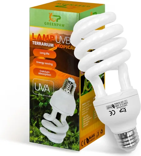 Miniatura 11 de Luz UVB para reptiles, 5.0 15W UVA UVB luz para reptiles, bombilla fluorescente compacta UVB para camaleones, tortuga, iguanas y serpientes