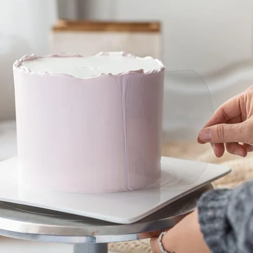 Miniatura 5 de 6 piezas de acrílico transparente raspador de pasteles decoración de pasteles peine borde pastel más suave raspador pastelería cortador
