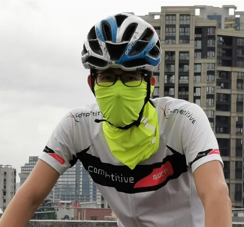 Miniatura 5 de 5 mascarillas reflectantes para el cuello bufanda pasamontañas tubo de diadema resistente al viento sin costuras verde