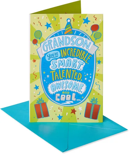 Miniatura 9 de American Greetings Tarjeta de cumpleaños para nieto (Awesome)