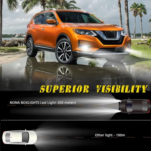 Miniatura 6 de Luces antiniebla LED para parachoques de Nissan Rogue 2017-2020 con DRL e intermitentes