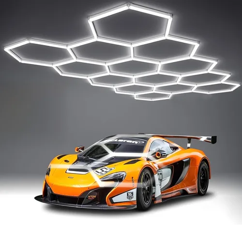 Miniatura 10 de 25Pack RGB Hexagon Lights,Music Sync 5Hex LED Hexagon Lights,RGB 358 Kinds of Changes Dimmable Speed-Adjustable DIY Color-Changing Lights Smart App