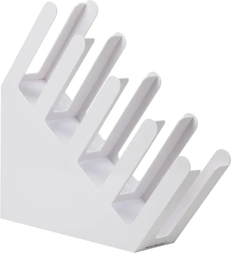 Miniatura 7 de Mind Reader - Soporte acrílico de 3 compartimentos para vasos desechables apilados, para bebidas calientes o frías
