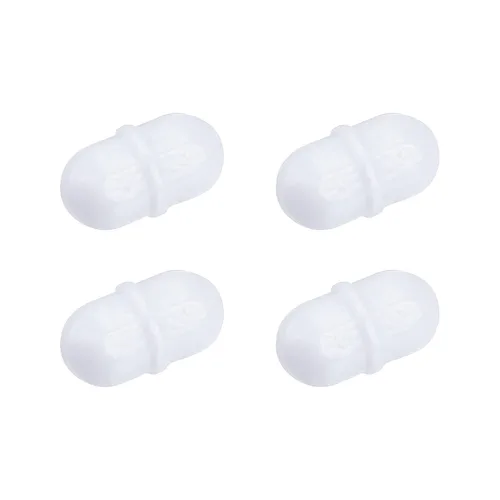 Miniatura 11 de MECCANIXITY Varilla mezcladora magnética de 1.575 in (1.57 pulgadas) con forma de anillo PTFE revestimiento imán blanco para laboratorio paquete de 4