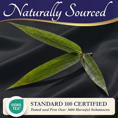 Miniatura 7 de DECOLURE Sábanas 100% Viscosa Derivada de Bambú Tamaño California King - Juego de Sábanas de Lujo de 4 Piezas Naturalmente Refrescantes, Ultra Negro