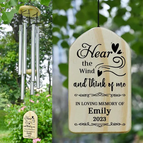 Miniatura 9 de Campanillas de viento conmemorativas para la pérdida de la madre, regalo de condolencias en memoria de mamá