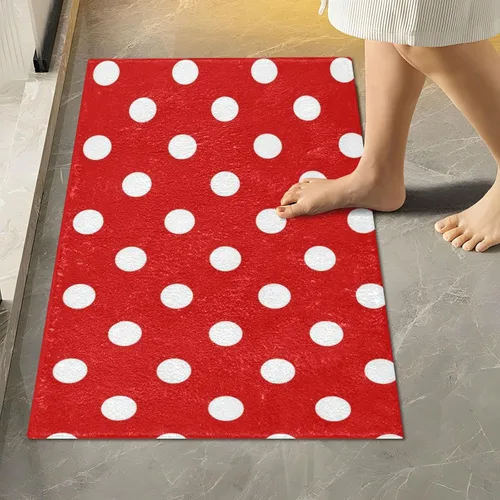 Miniatura 38 de Tapete de baño a cuadros negros y morados, suave, absorbente, lavable, tapete de baño para suelo de baño, tapete de baño antideslizante para baño