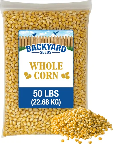 Miniatura 10 de CountryMax Backyard Seeds - Maíz agrietado de 10 libras – Alimento animal de alta energía para pollos, ardillas, ciervos y aves silvestres