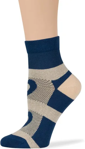 Miniatura 4 de 7BIGSTARS KINGDOM Women's Cotton Quarter Non-Binding Diabetic Fashion Socks-L-M-4 Pack-Multicolor
