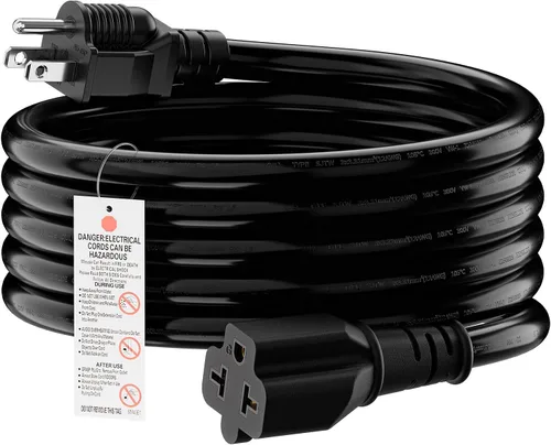 Miniatura 10 de [4 en 1] Cable adaptador de CA para el hogar de 12 AWG de 15 amperios a hoja T de 20 amperios, NEMA 5-15P a 5-15R/ 5-20R/ 6-15R/ 6-20R, adaptador