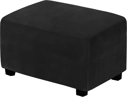 Miniatura 15 de H.Versailtex. - Funda de terciopelo elástico ajustable, rectangular, para taburete o caja de almacenamiento,1 pieza, elástica, ajustable