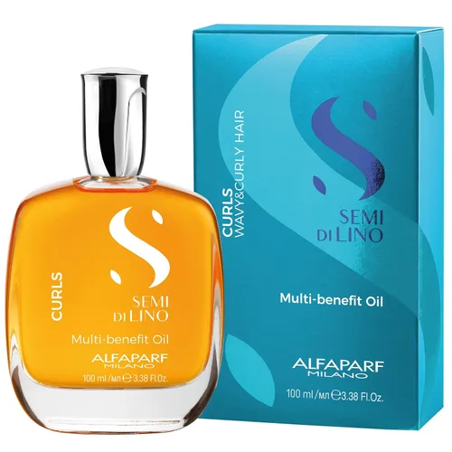 Miniatura 3 de Alfaparf Milano Semi di Lino Curls - Aceite nutritivo para cabello ondulado y rizado, suero ligero y multibeneficio, reduce el encrespamiento, añade