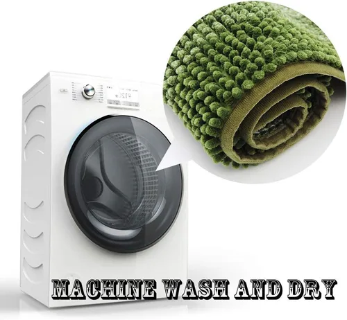Miniatura 7 de COSY HOMEER Tapete de baño alfombrillas hechas 100 % de poliéster, muy suaves, antideslizantes absorbe el agua especiales para lavar a máquina