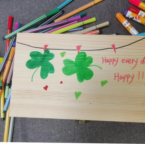 Miniatura 6 de Caja de madera con tapa con bisagras, caja de regalo natural de 8 x 6 x 3 pulgadas para manualidades, cajas de joyería de bricolaje, pequeño