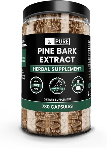 Pure Original Ingredients Extracto de corteza de pino (730 cápsulas) sin magnesio o rellenos de arroz, siempre puro, verificado por laboratorio